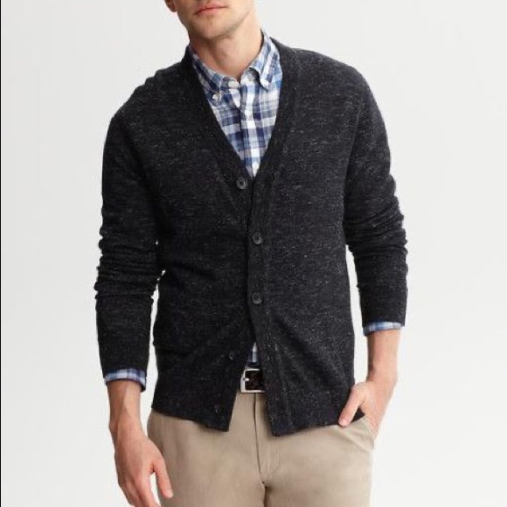 Banana Republic • Heritage Elbow Patch Cardigan
